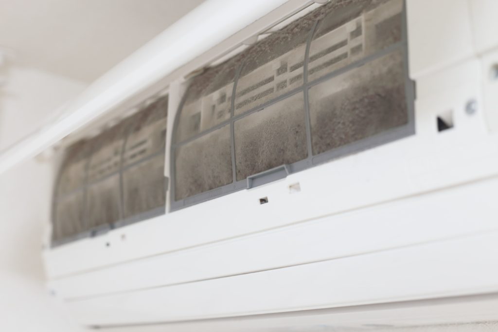 Dirty Split system air conditioner