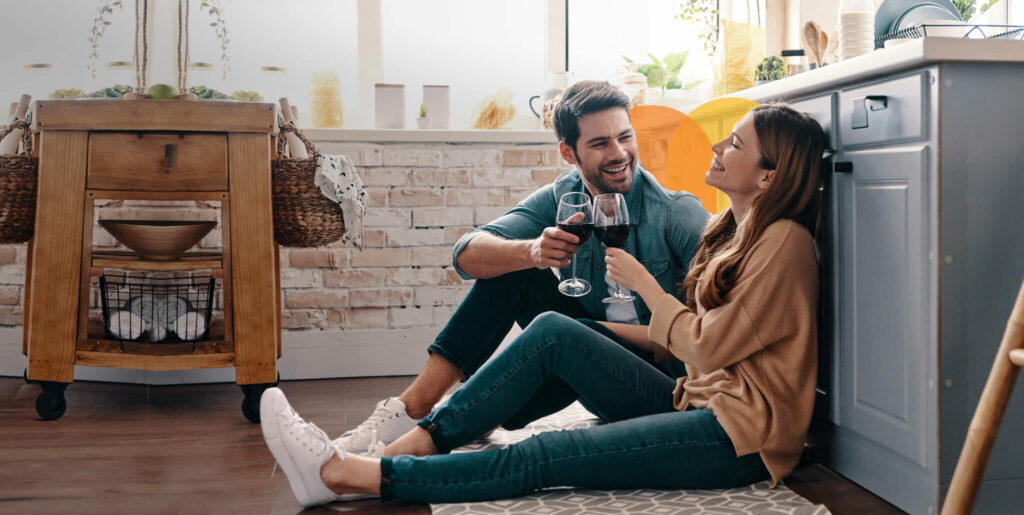 couple kitchen
